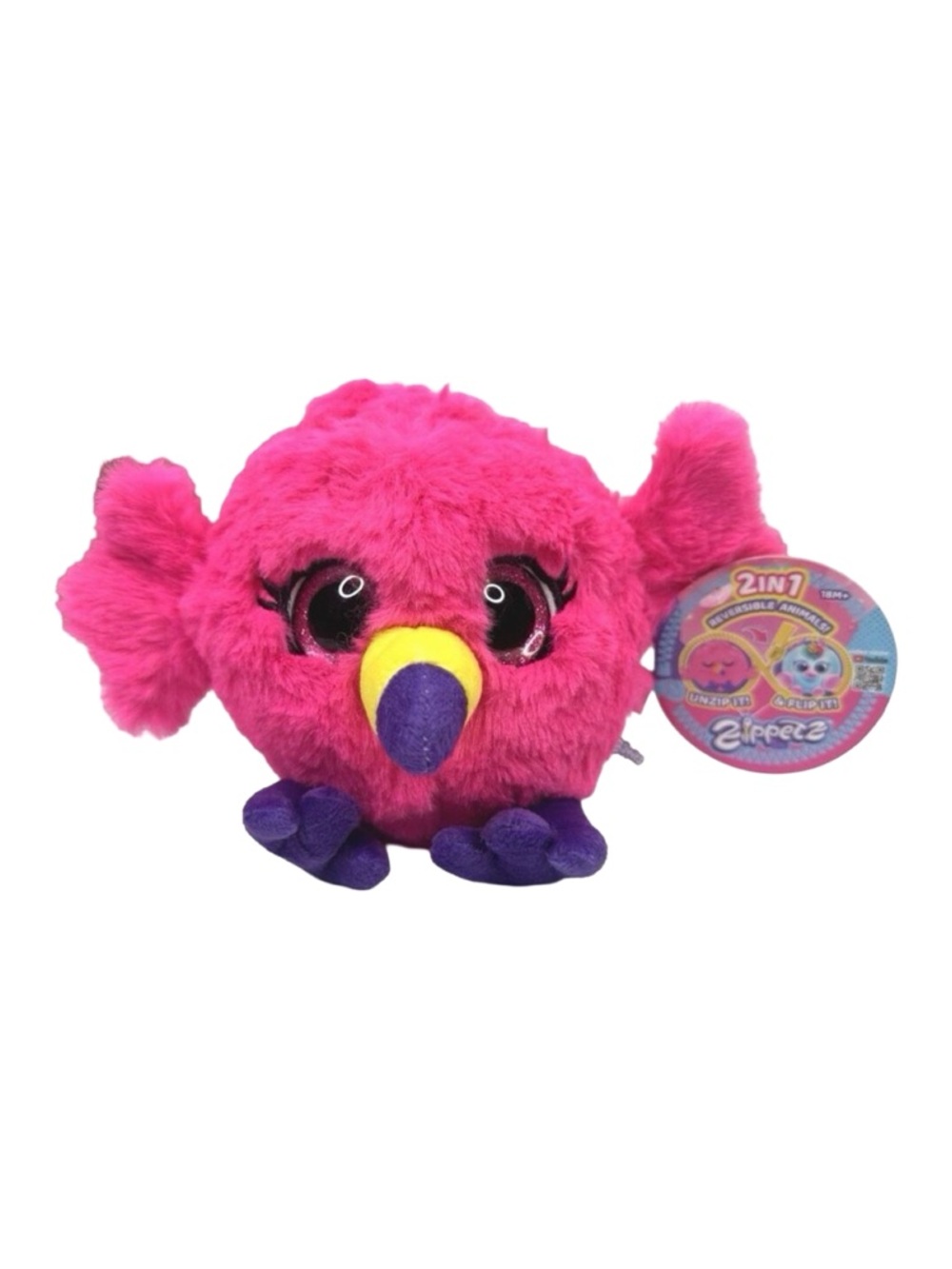 Eolo ZipPETz 2-in-1 Reversible Animals Zip & Flip - Flamingo / Unicorn
